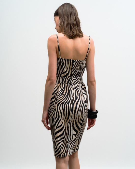 Zebra pencil dress