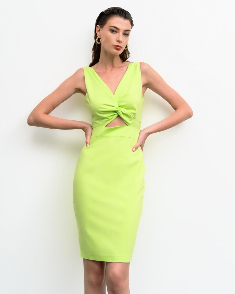 Knotted pencil dress