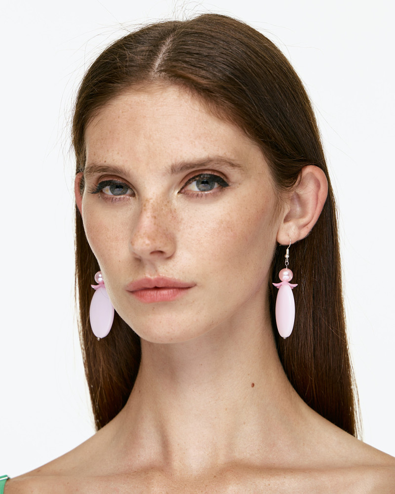 Oval earrings lilium
