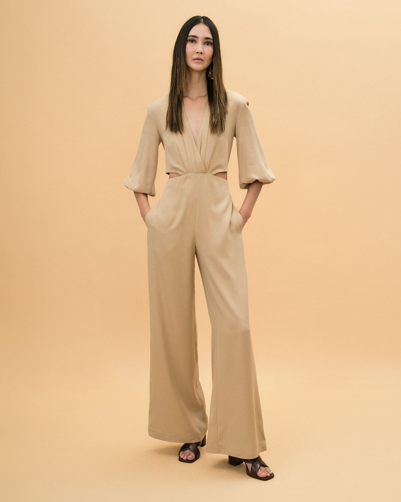 Jumpsuit with side slits