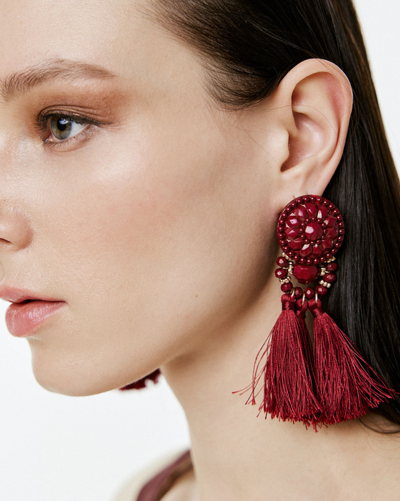 Boho earrings with tassels