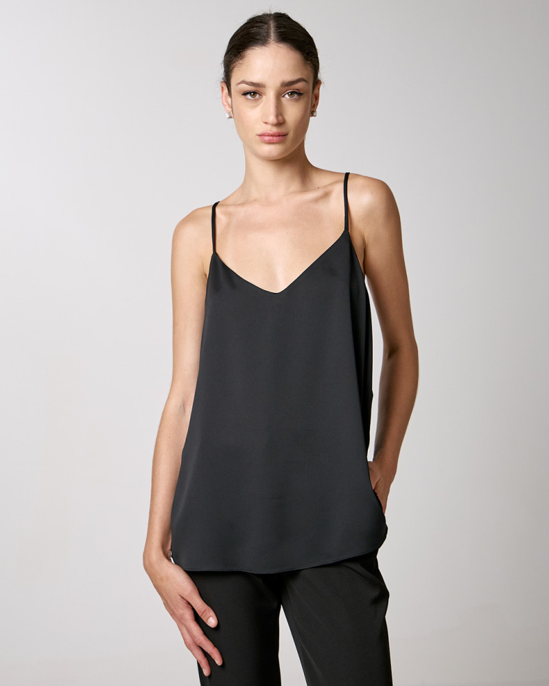 Strappy top with monogram back detail