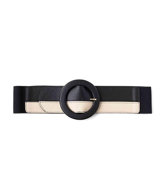 Elastic belt black and white