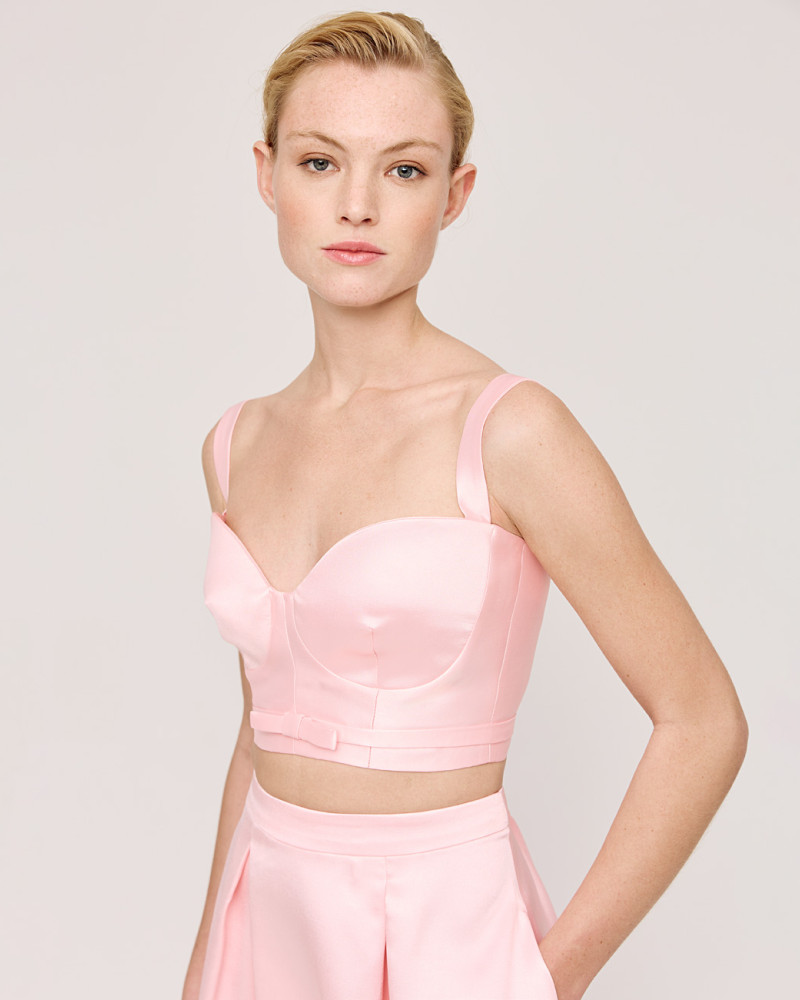 Bustier top with a bow