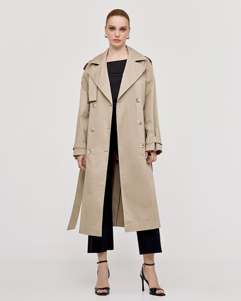 Double-face trench coat