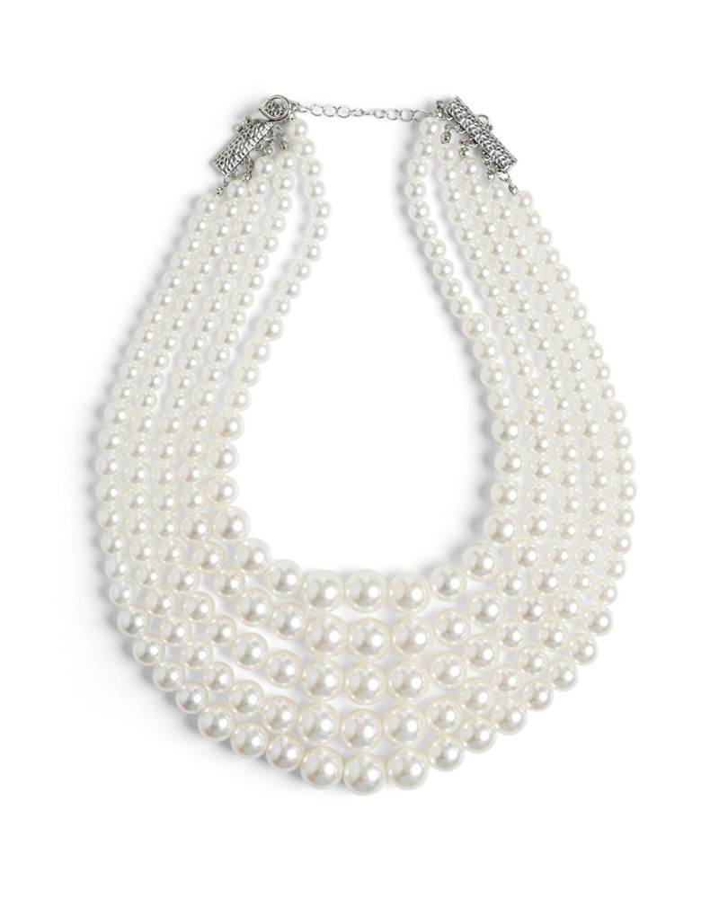 Pearl five-layers necklace