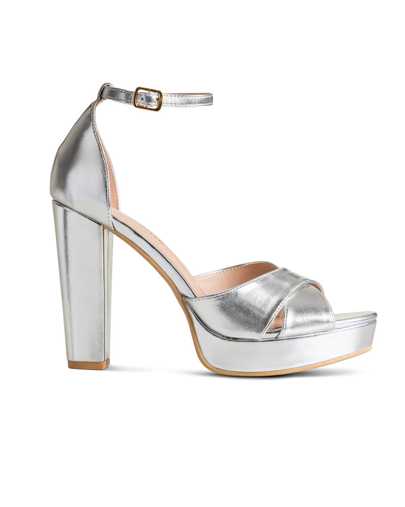 High heeled shoes