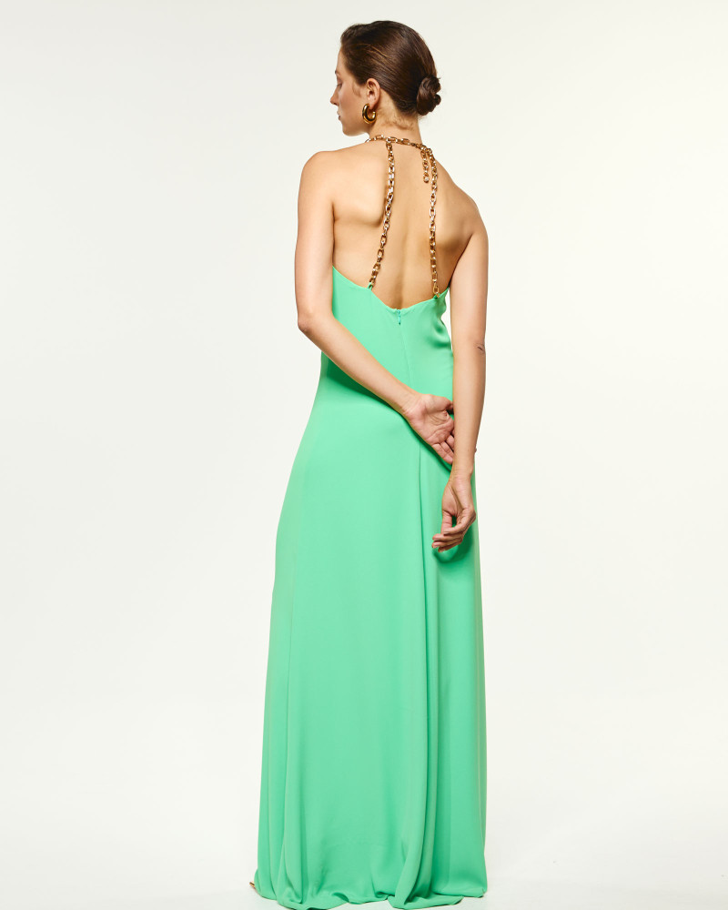Maxi dress with chain detail