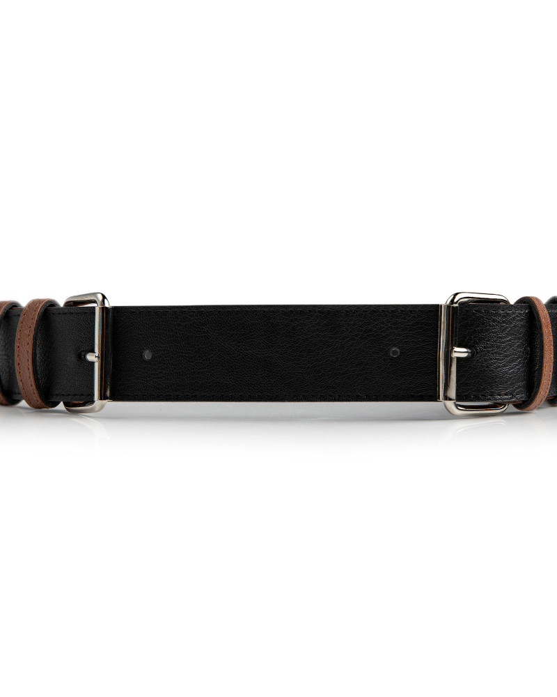 Belt with double buckle
