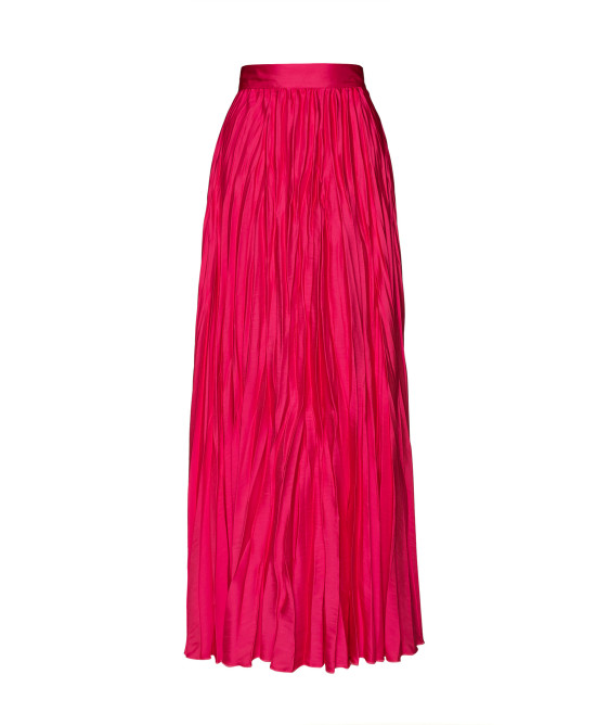 Maxi airy skirt in creased look