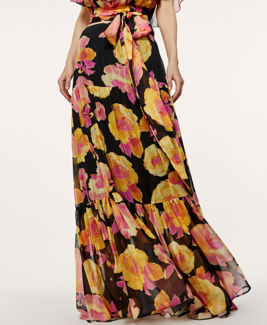 Maxi floral skirt