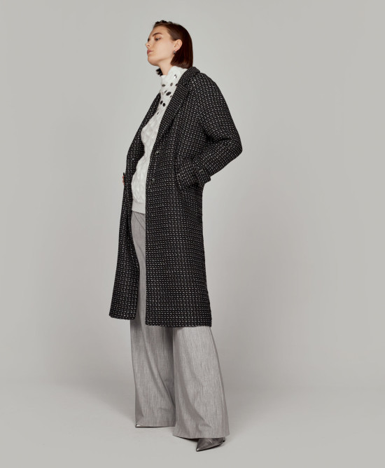 Long tweed coat
