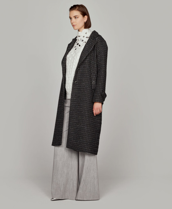 Long tweed coat