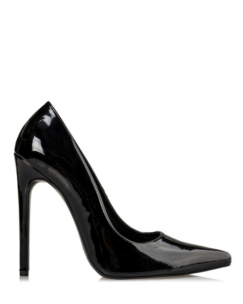 Shiny stiletto heels