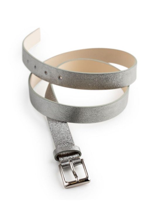Light silver belt
