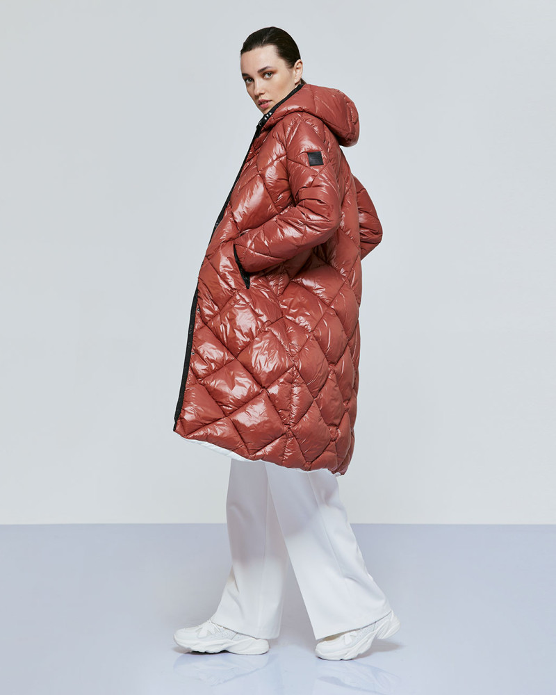 Puff quilted double-faced jacket