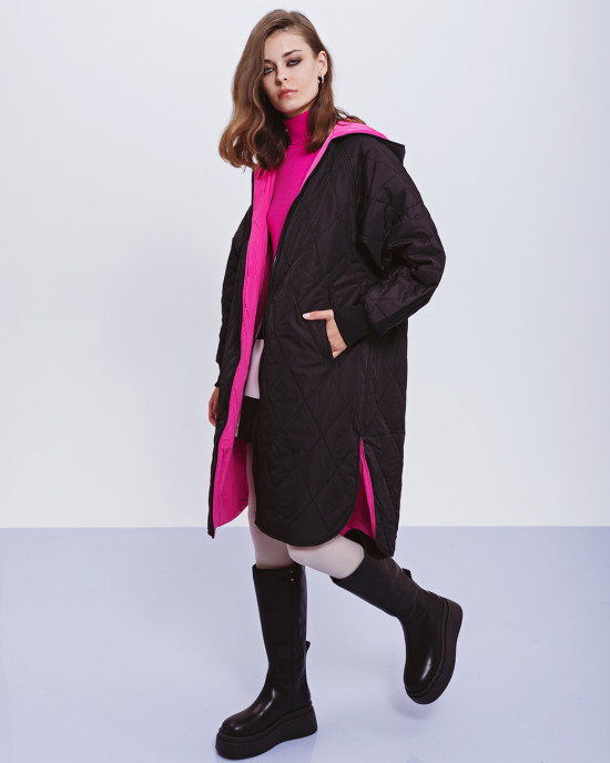 Puff double-faced oversized jacket color