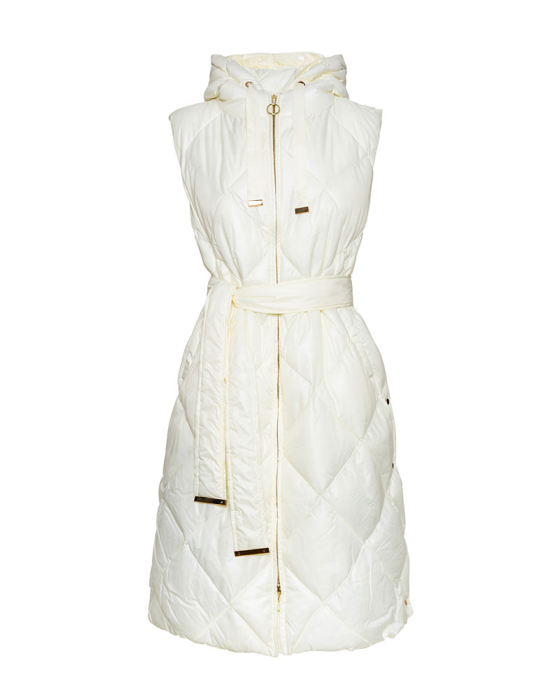 Sleeveless quilted puff jacket